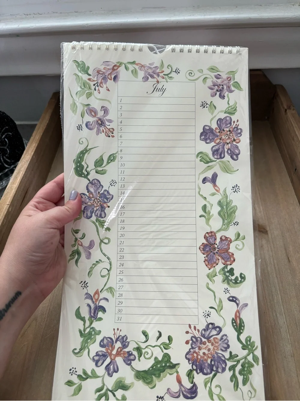 Vintage Style Floral Coquette 90s Butter Mom Forever Calendar